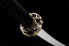 Handmade T10 Steel Full Tang Real Japanese Katana With Golden Dragon Sheath Clay Tempered