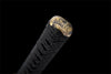 Handmade T10 Steel Full Tang Real Japanese Katana With Golden Dragon Sheath Clay Tempered