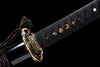 Handmade T10 Steel Full Tang Real Japanese Katana With Golden Dragon Sheath Clay Tempered