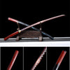 Handmade Spring Steel Full Tang Real Japanese Katana With Red Laser Flame