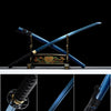 Handmade High Manganese Steel Full Tang Real Japanese Katana With Blue Edge Clay Tempered