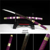 One Piece Kitetsu Katana Sword Handmade T10 Steel Devil Flame Pattern