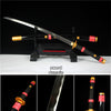 One Piece Roronoa Zoro Katana Handmade High Carbon Steel Anime Katana With Wood Sheath Alloy Flower Shape Black