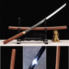 Handmade T10 Steel Full Tang Real Japanese Katana With Rosewood Sheath Clay Tempered