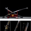 Handmade T10 Steel Full Tang Real Japanese Katana With Dragon Leather Sheath