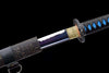 Handmade High Carbon Steel Full Tang Real Japanese Katana With Blue Wave Edge