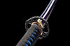 Handmade High Carbon Steel Full Tang Real Japanese Katana With Blue Wave Edge