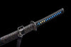 Handmade High Carbon Steel Full Tang Real Japanese Katana With Blue Wave Edge