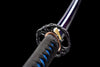 Handmade High Carbon Steel Full Tang Real Japanese Katana With Blue Wave Edge