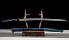 Handmade High Carbon Steel Full Tang Real Japanese Katana With Blue & Black Clay Tempered