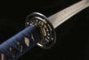 Handmade High Carbon Steel Full Tang Real Japanese Katana With Blue & Black Clay Tempered