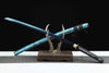 Handmade High Carbon Steel Full Tang Real Japanese Katana With Blue Edge