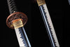 Handmade Spring Steel Full Tang Real Japanese Katana With White & Black Sheath