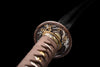 Handmade Damascus Steel Full Tang Real Japanese Katana With Ox Horn Sheath Clay Tempered