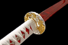 High-End Red Flame Metal Katana With Sheath Anime Replicas