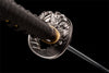 Handmade 608 Damascus Steel Full Tang Real Japanese Katana With Black & Gold Pattern Sheath