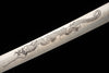 Handmade T10 Steel Full Tang Real Japanese Katana With Dragon Clay Tempered