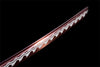 Handmade Spring Steel Full Tang Real Japanese Katana With Red Laser Flame