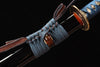 Handmade T10 Steel Full Tang Real Japanese Katana With Black Horn Sheath Clay Tempered