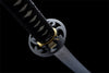 Handmade Spring Steel Full Tang Real Japanese Katana With Balck & Green Sheath