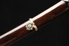 Handmade Damascuc Steel Full Tang Real Japanese Katana With Brown Ebony Sheath Clay Tempered