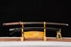 Handmade T10 Steel Full Tang Real Japanese Katana With Black Horn Sheath Clay Tempered