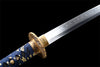 Handmade T10 Steel Full Tang Real Japanese Katana With Black Golden Sheath Clay Tempered