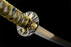 Handmade Spring Steel Full Tang Real Japanese Katana With Golden Wave Pattern Style