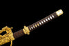 Handmade Damascus Steel Full Tang Real Japanese Katana With Light Brown Sheath