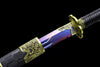 Handmade Manganese Steel Full Tang Real Japanese Katana With Blue Lightning Style