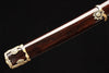 Handmade Damascuc Steel Full Tang Real Japanese Katana With Brown Ebony Sheath Clay Tempered