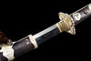 Handmade T10 Steel Full Tang Real Japanese Katana With Silver Gilding Sheath Clay Tempered