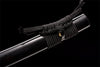 Handmade 608 Damascus Steel Full Tang Real Japanese Katana With Black & Gold Pattern Sheath