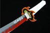 High-End Second Generation Rengoku Kyoujurou Metal Katana With Sheath