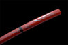 Handmade Spring Steel Full Tang Real Japanese Katana With Red Laser Flame