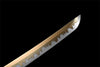 Handmade Spring Steel Full Tang Real Japanese Katana With Golden Wave Pattern Style