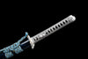 Handmade Spring Steel Full Tang Real Japanese Katana With Blue Style