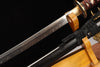 Handmade T10 Steel Full Tang Real Japanese Katana With Black Horn Sheath Clay Tempered