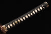 Handmade T10 Steel Full Tang Real Japanese Katana With Brown Ebony Sheath Clay Tempered