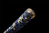 Handmade T10 Steel Full Tang Real Japanese Katana With Black Golden Sheath Clay Tempered