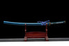 Handmade Spring Steel Full Tang Real Japanese Katana With Blue Lightning Style