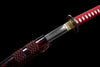 Handmade High Carbon Steel Full Tang Real Japanese Katana With Dragon Sheath Clay Tempered