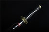 One Piece Roronoa Zoro Shusui Katana Sword Handmade Carbon Steel Anime Katana With Wood Sheath Wrapped Rope