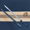 Handmade High Carbon Steel Real Sword With Black Sheath