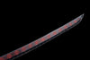 Handmade Manganese Steel Full Tang Real Japanese Katana With Black & Red Style